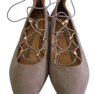 New Directions Flats Zip Back NEW Style Rowan Size 10 Brown Suede